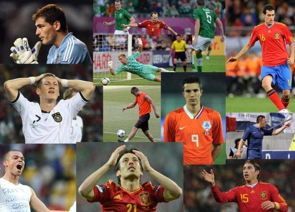 ЕВРО-2012: Символическая сборная группового этапа и лучшие игроки