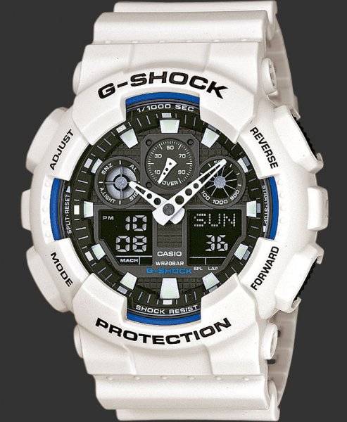 Две оригинальные белые модели мужских часов от бренда G-Shock